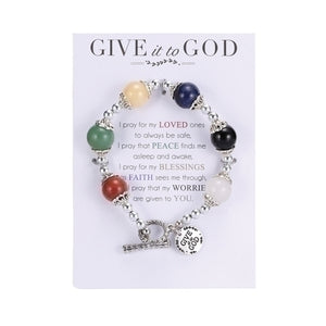 7"L GIVE IT TO GOD BRACLET; CARDED