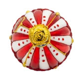 Bellissimo Glass Red, White, & Blue Hot Air Balloon Ornament