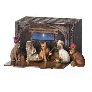 3.2" 6PC ST CAT PAGEANT CRECHE PRINTED BOX "PURFECT PAGEANT"