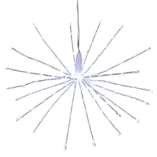 12" 120L Cool White Fairy LED 3D Starbust Light