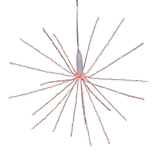 12" 3D Starburst with 120 Red Fairy LED Lights