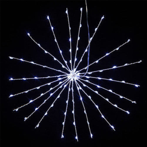 12" 120L Cool White Fairy LED 3D Starbust Light