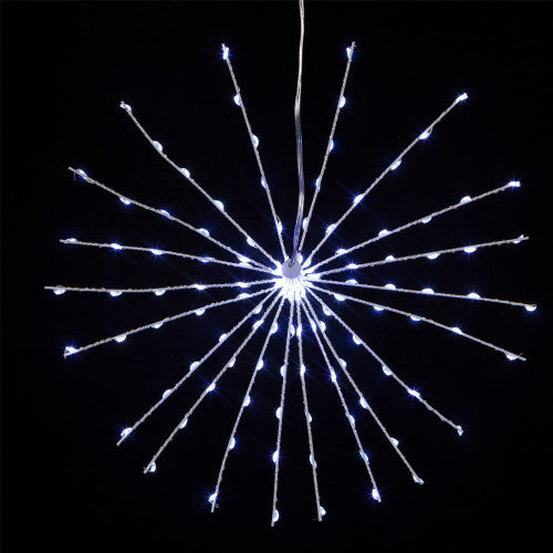 12" 120L Cool White Fairy LED 3D Starbust Light