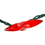9' UL 10L Patriotic Star Light Set with End connect