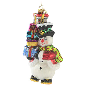 Huras- Snowman with stacked presents
